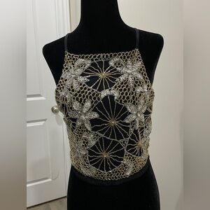 TOP SHOP women’s sequins top size 6